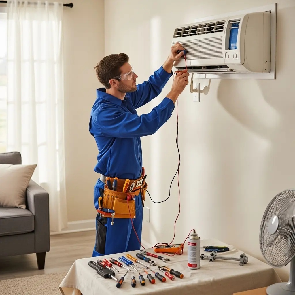 Selendi Goodman Goodman klima gaz dolumu ve bakım – Enerji verimliliği artırıldı. - Teknik servis örneği